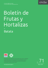 Boletín de Frutas y Hortalizas del Convenio INTA- CMCBA Nº 71 - Batata